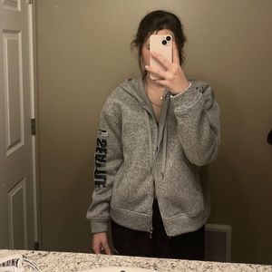 Gray Seattle Sea Hocks zip up